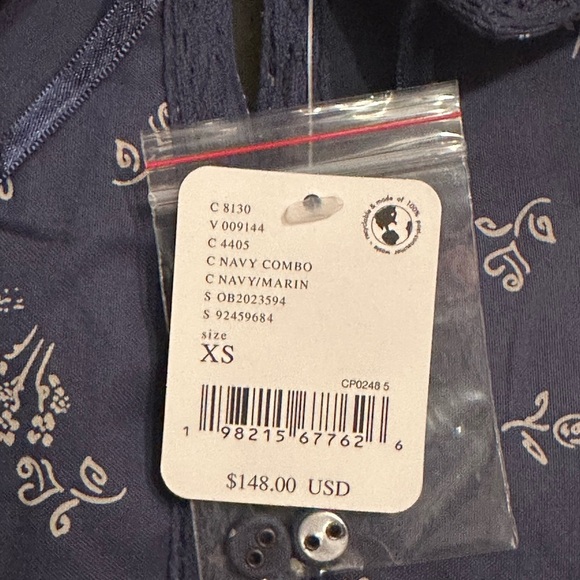 NWT Free People x REVOLVE Beasley Mini Dress in Navy Combo - Picture 13 of 16